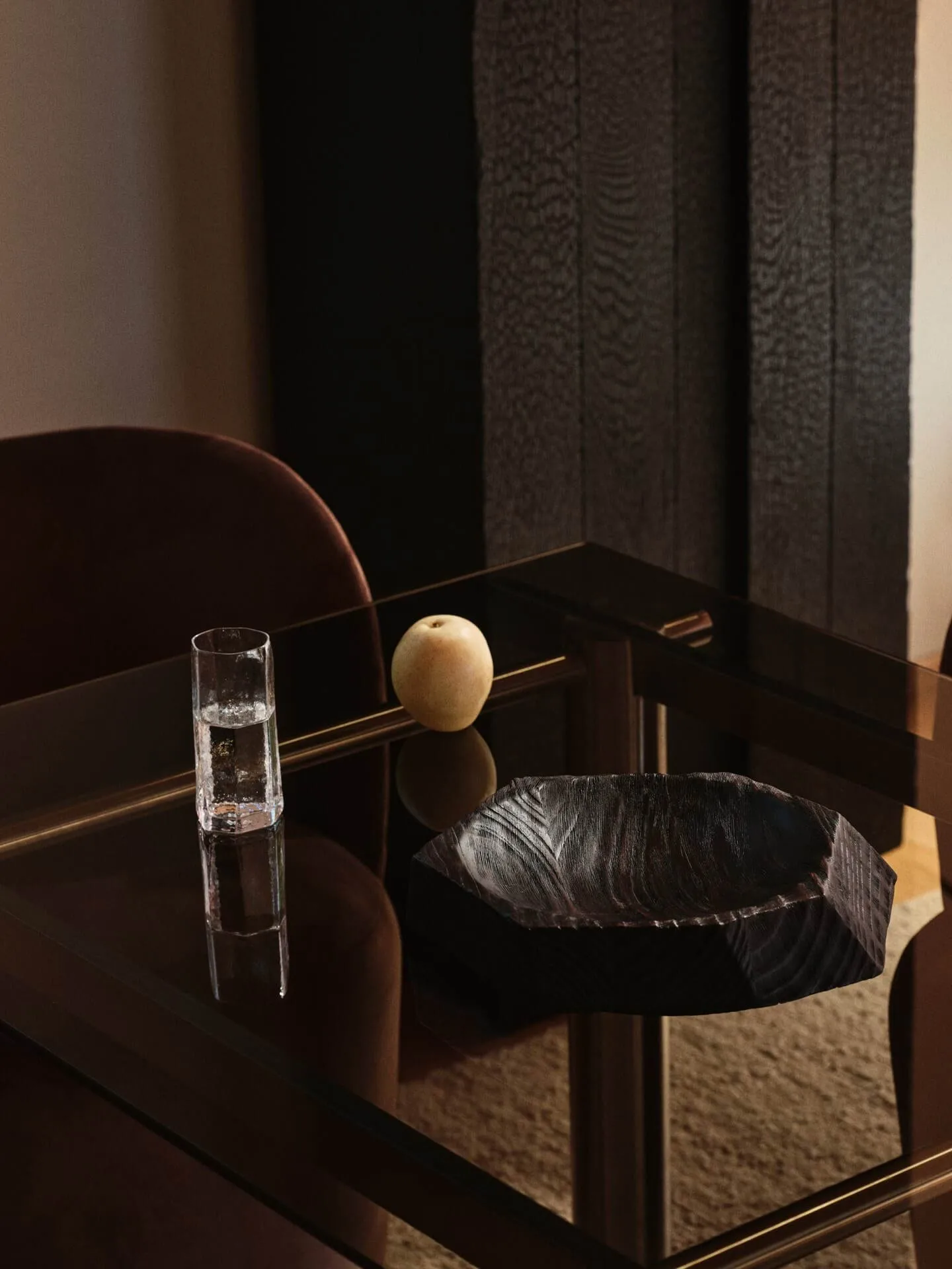 Centro de mesa Koh, Dark brown, 35 cm Ferm Living