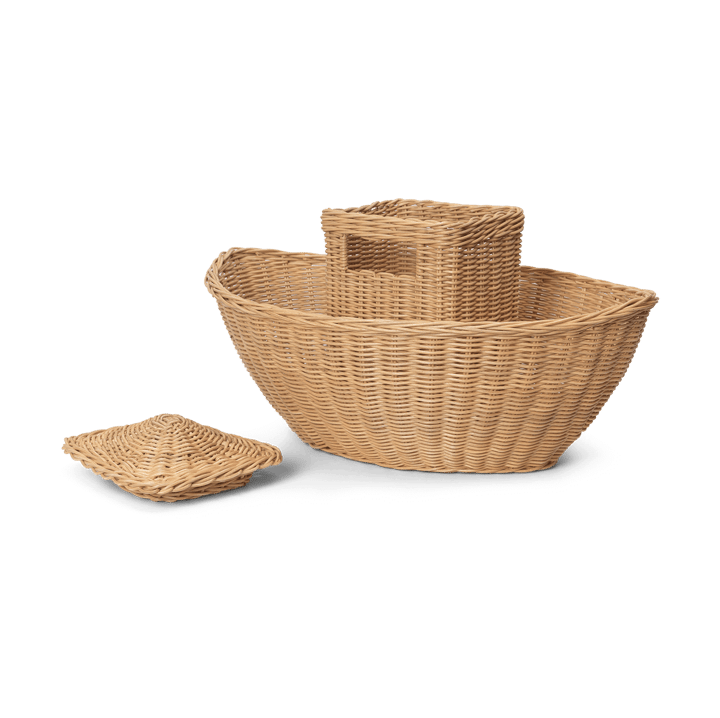 Cesta de almacenamiento de mimbre Ark, Natural Ferm Living
