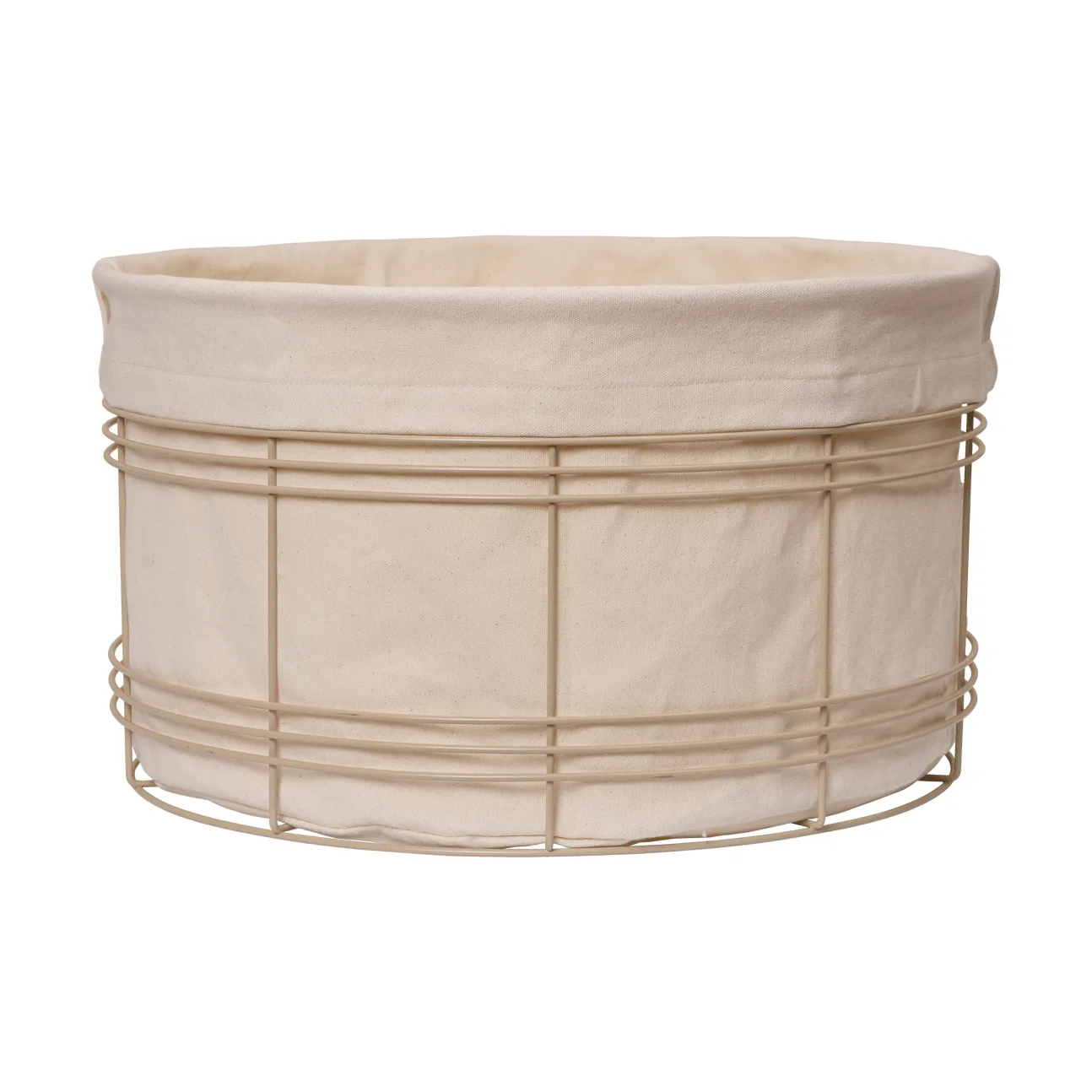 Cesta de almacenamiento Fio, Cashmere-natural, Ø53 × 30,2 cm Ferm Living