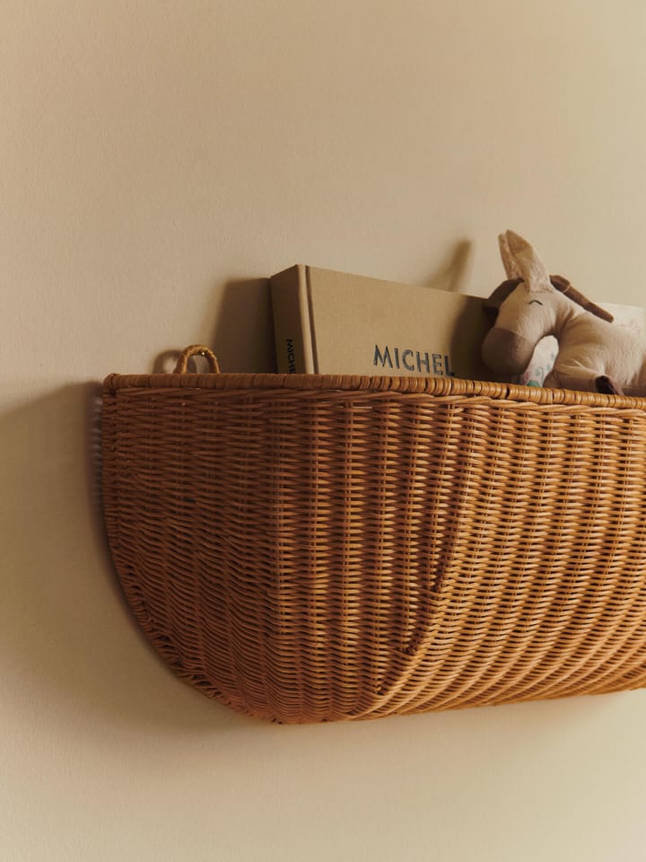 Cesta de pared Braided wall pocket 25x75 cm, Natural Ferm Living