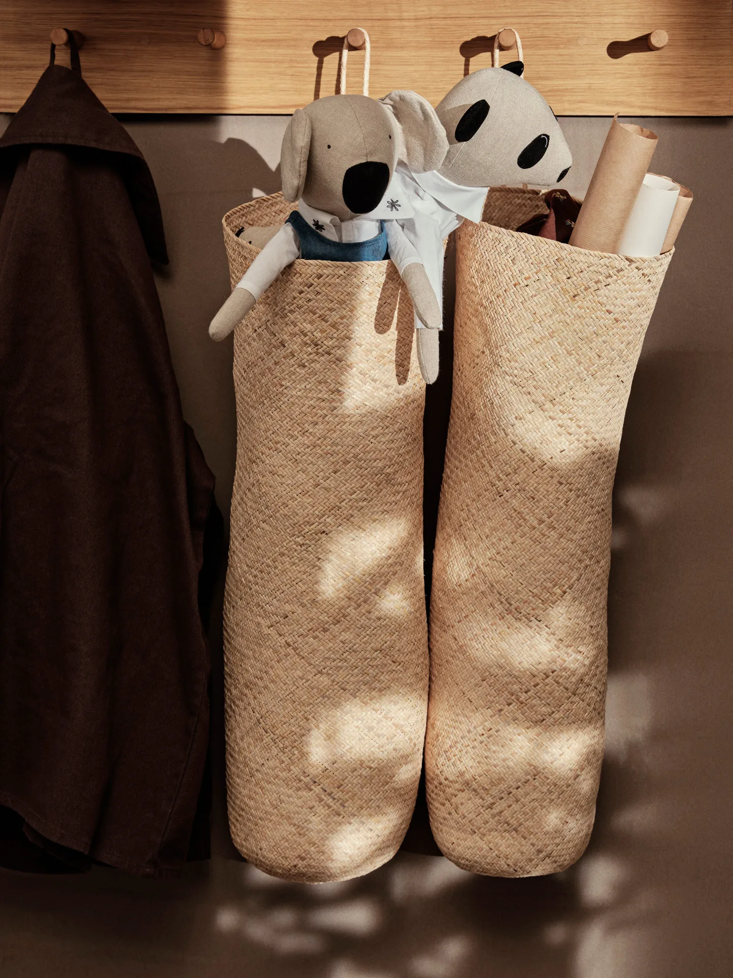 Cesta Sato long basket, Natural Ferm Living