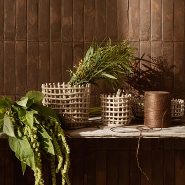 Cesta trenzada Ceramic Ø16 cm - Cashmere - Ferm Living