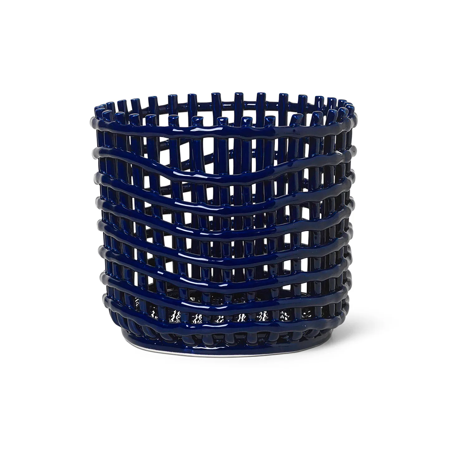 Cesta trenzada Ceramic Ø23,5 cm, azul Ferm Living