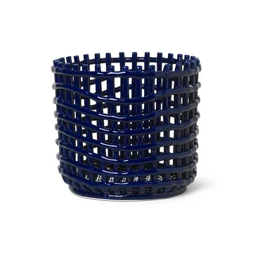 Cesta trenzada Ceramic Ø23,5 cm - azul - Ferm Living