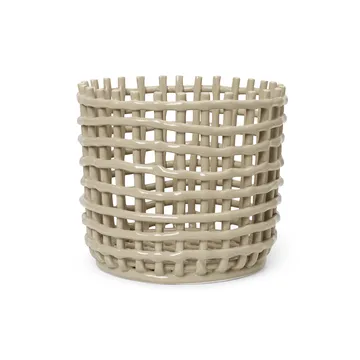 Cesta trenzada Ceramic Ø23,5 cm - Cashmere - Ferm Living