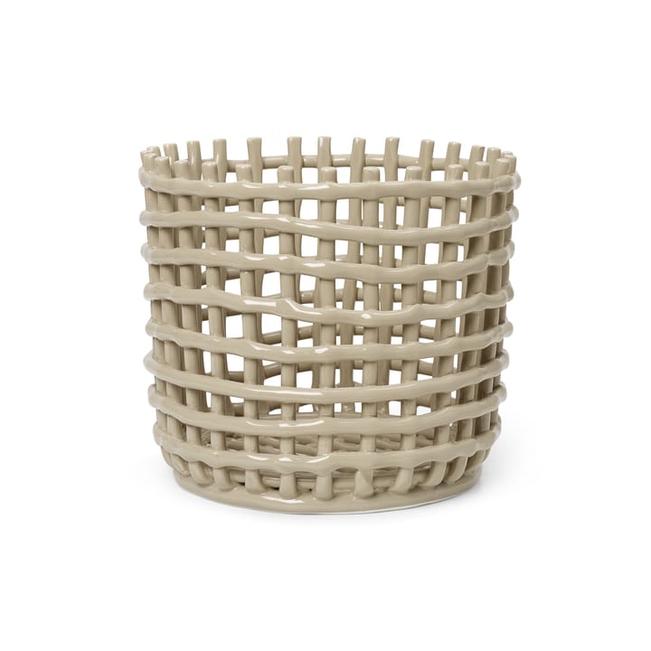 Cesta trenzada Ceramic Ø23,5 cm - Cashmere - Ferm LIVING