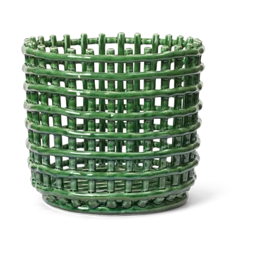 Cesta trenzada Ceramic Ø23,5 cm - Emerald Green - Ferm Living