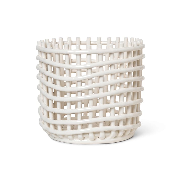 Cesta trenzada Ceramic Ø23,5 cm - Off white - Ferm Living