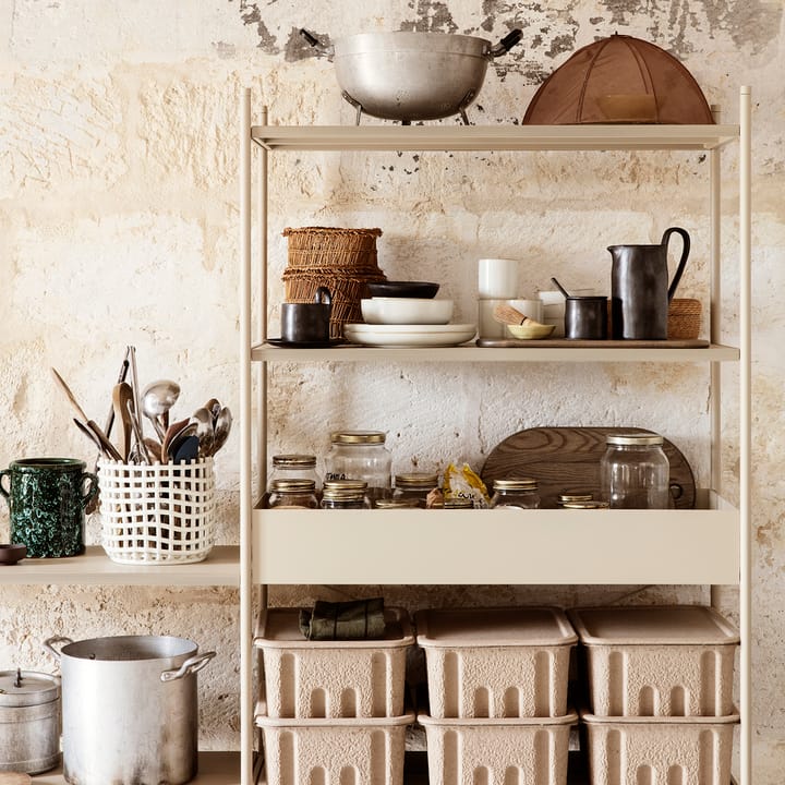 Cesta trenzada Ceramic Ø23,5 cm, Off white Ferm Living