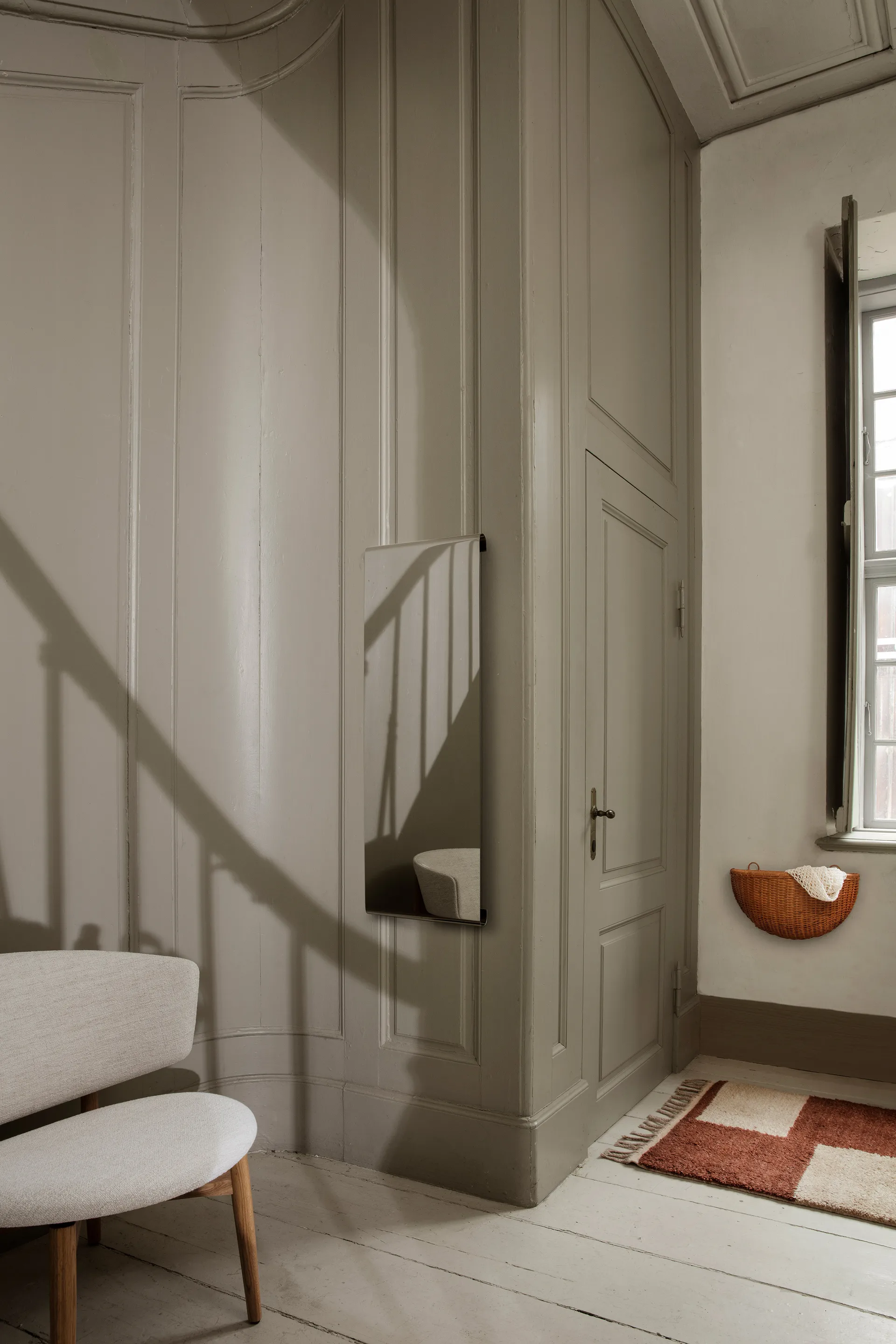 Cestas de pared Braided 2 unidades, Natural Ferm Living