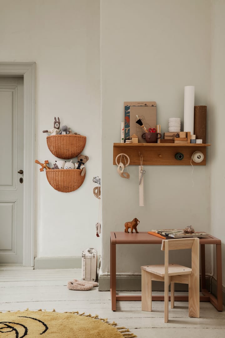 Cestas de pared Braided 2 unidades, Natural Ferm Living
