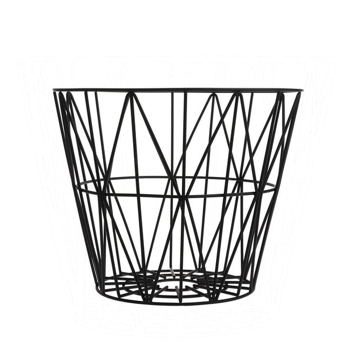 Cesto Wire, negro - pequeño 40 x 35 cm - Ferm LIVING