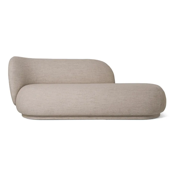 Chaiselongue Diván bouclé Rico izquierda - Sand - Ferm Living