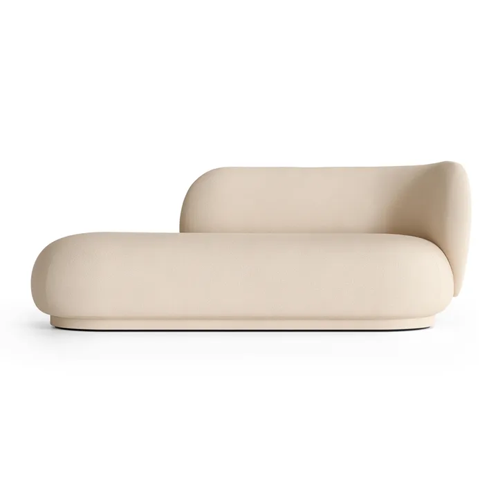 Chaiselongue Diván Rico derecha - Brushed offwhite - Ferm Living