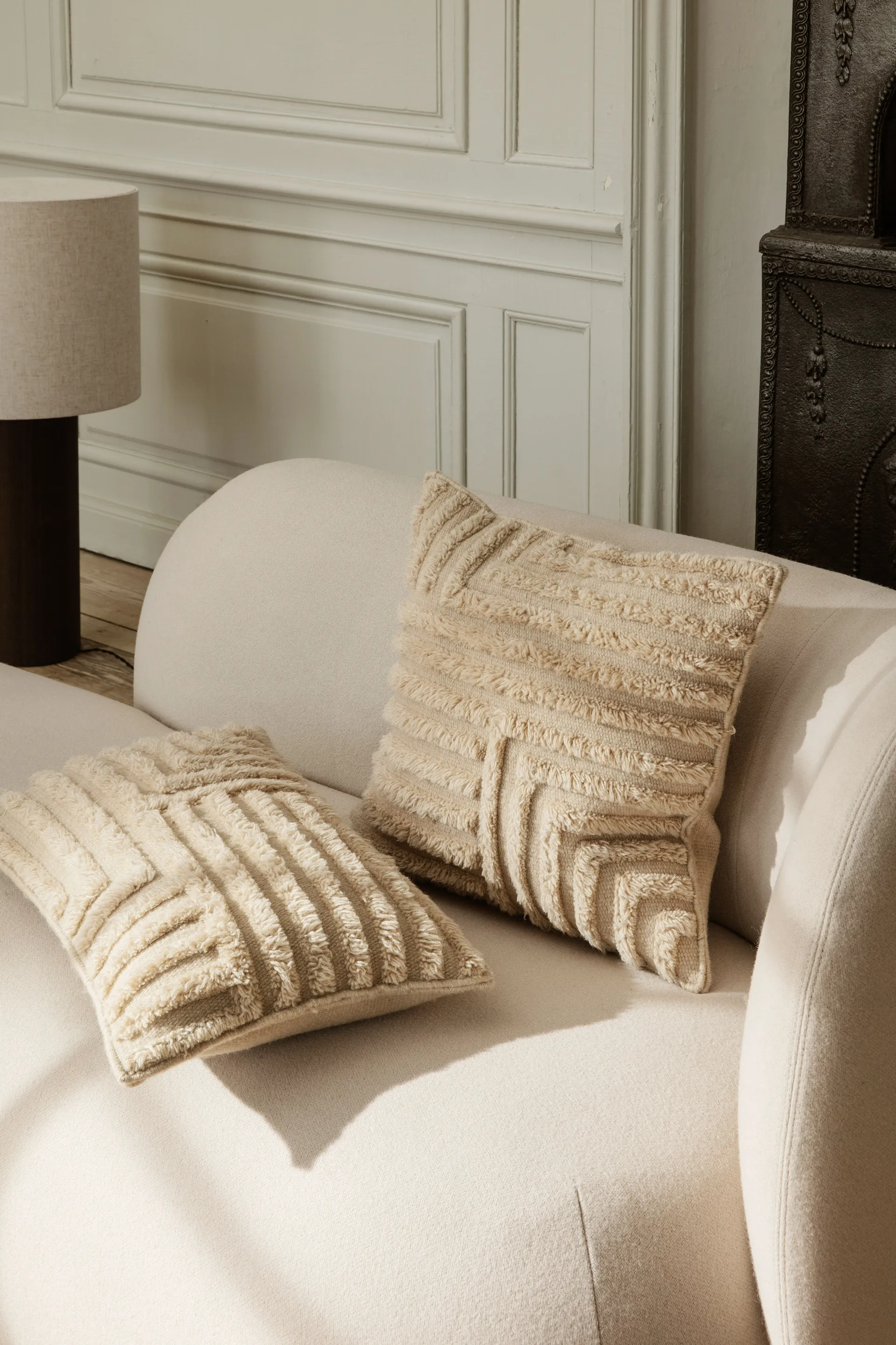 Chaiselongue Diván Rico derecha, Brushed offwhite Ferm Living