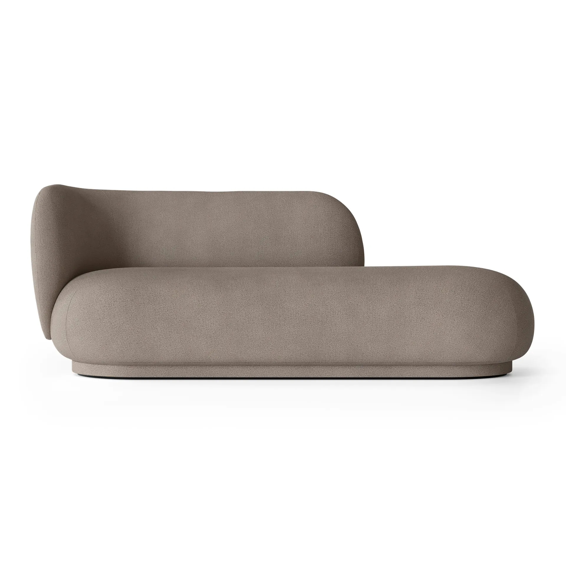 Chaiselongue Diván Rico izquierda, Brushed warm grey Ferm Living