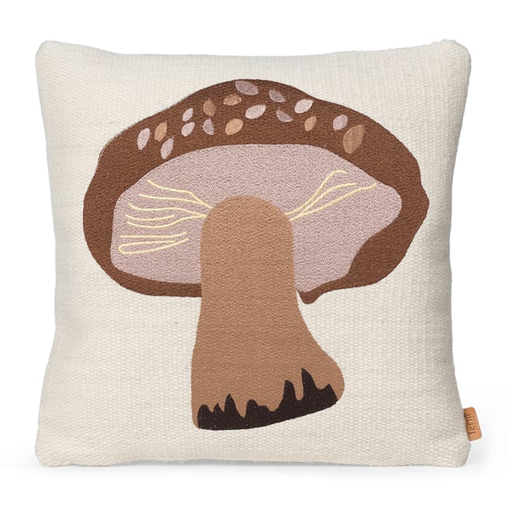 Cojín bordado Forest 40x40 cm - Porcini - Ferm LIVING