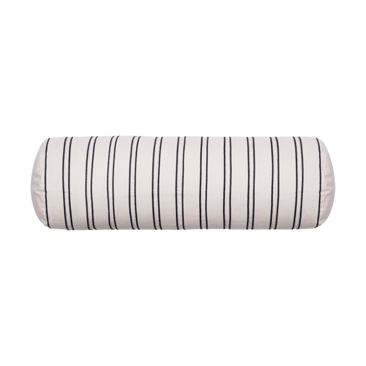 Cojín cilíndrico Twill bolster - Off-white-black - Ferm Living