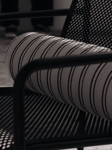 Cojín cilíndrico Twill bolster - Off-white-black - Ferm Living