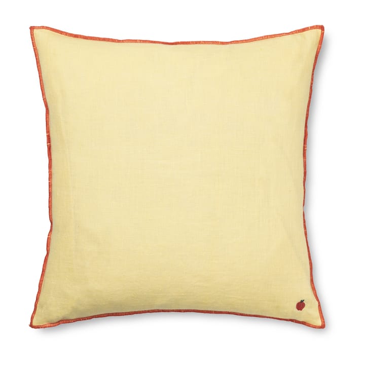 Cojín Contrast lino 40x40 cm - Lemon - Ferm LIVING