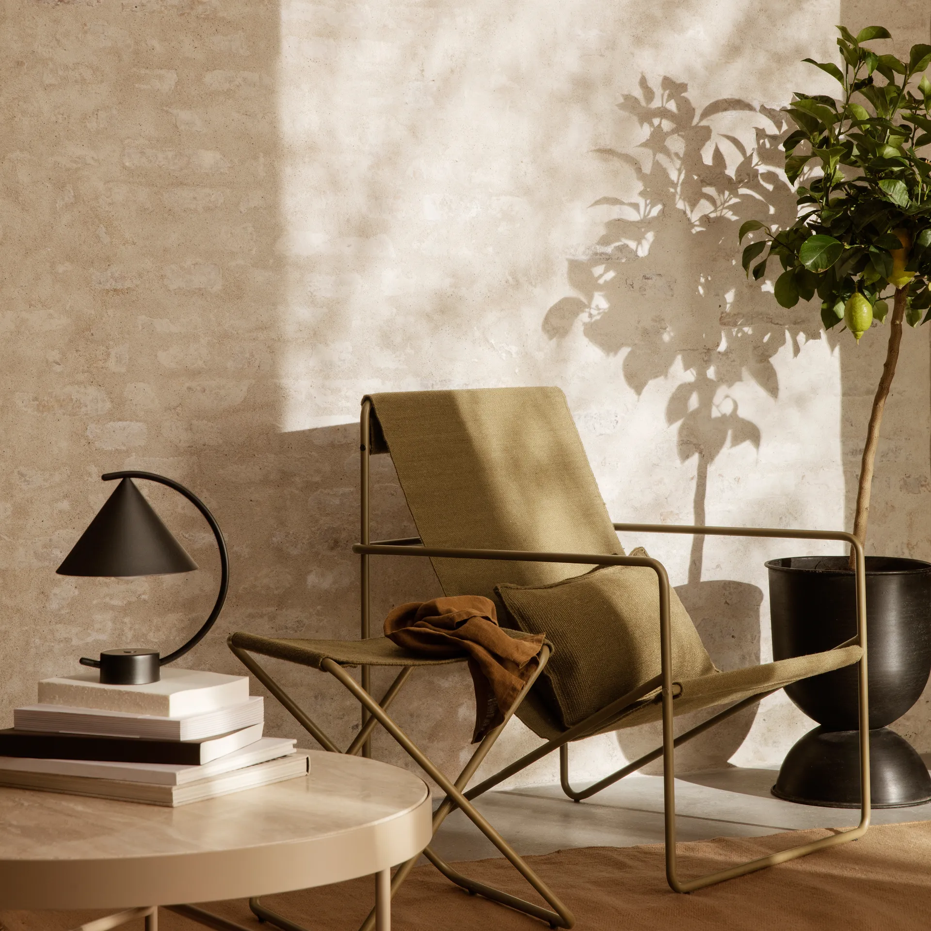 Cojín Desert 28x53 cm, Olive Ferm Living