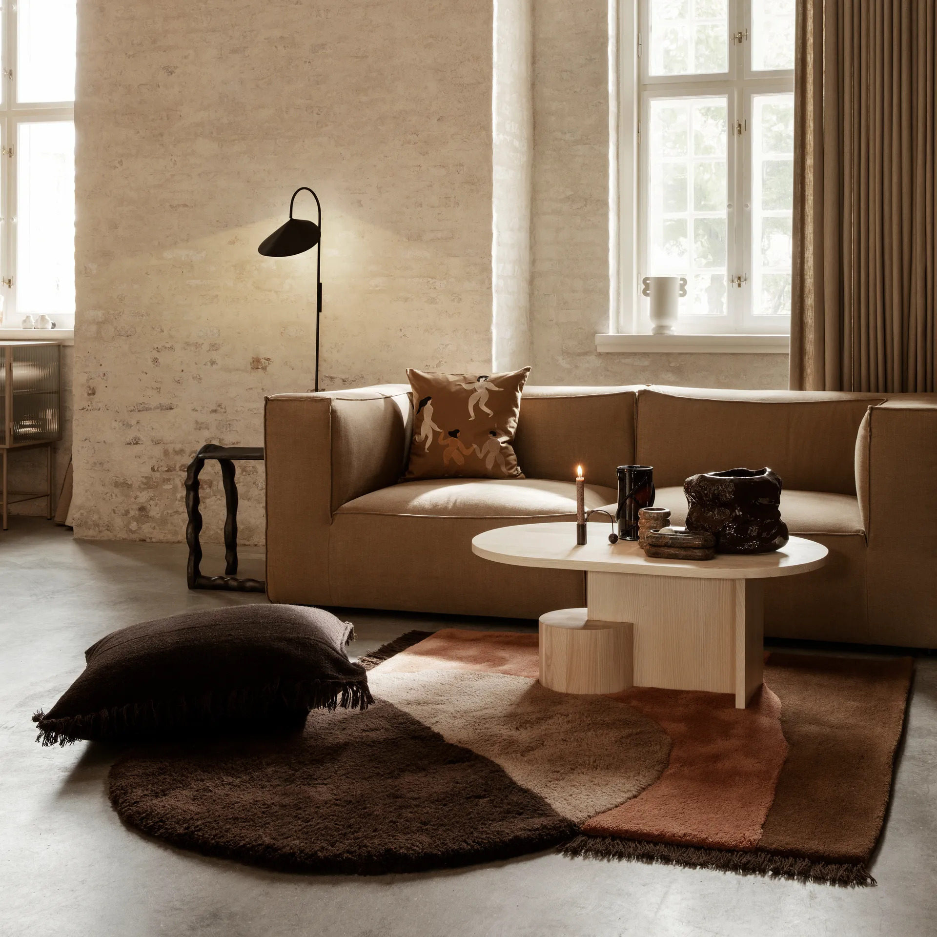 Cojín Free 50x50 cm, Sugar kelp Ferm Living