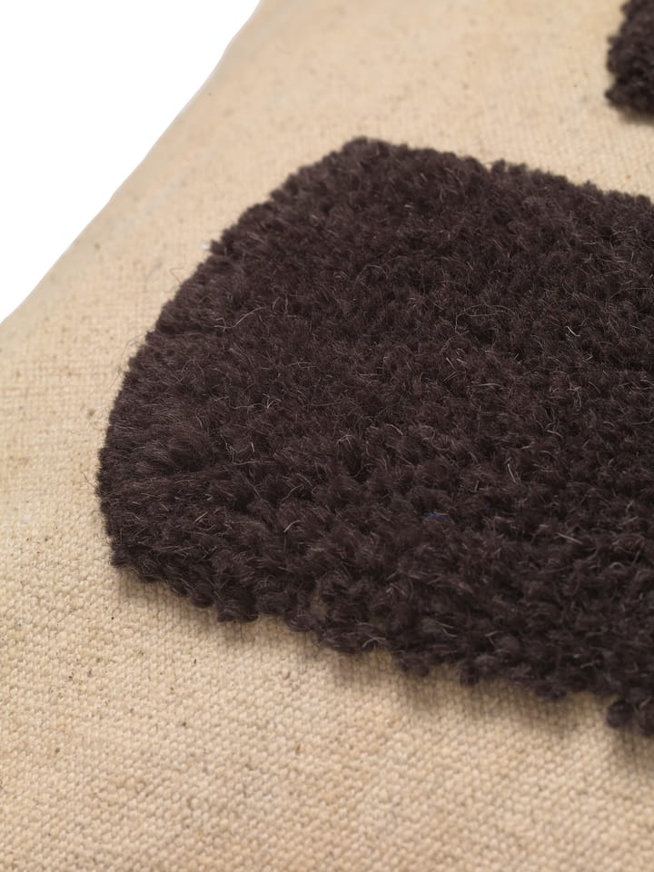 Cojín Lay 50x50 cm, Sand / Dark Brown Ferm Living