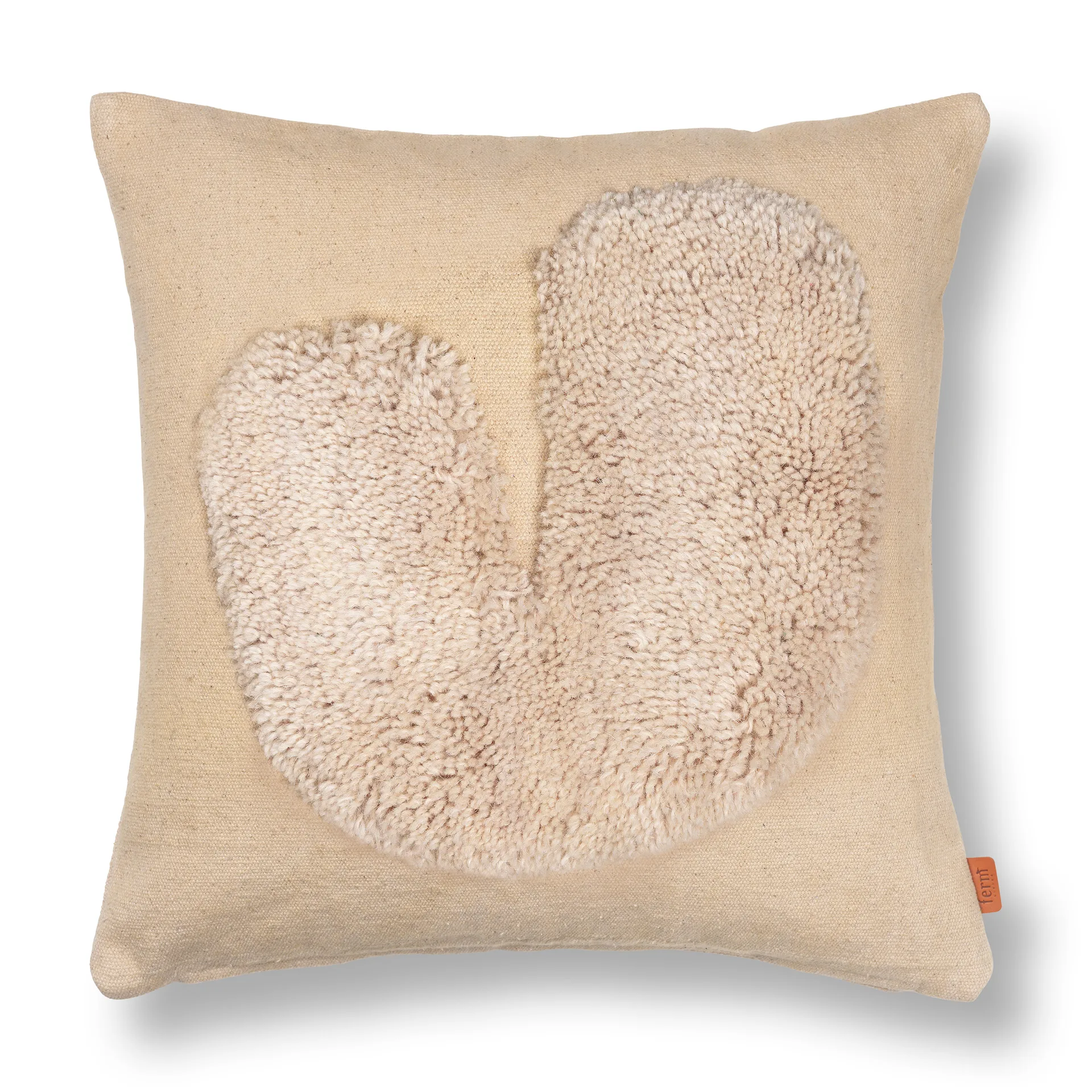 Cojín Lay 50x50 cm, Sand / Off-white Ferm Living