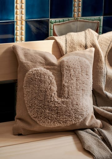 Cojín Lay 50x50 cm - Sand / Off-white - Ferm Living