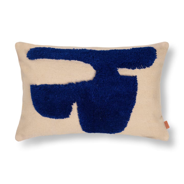 Cojín Lay rectangular 40x60 cm - Sand / Bright Blue - Ferm Living