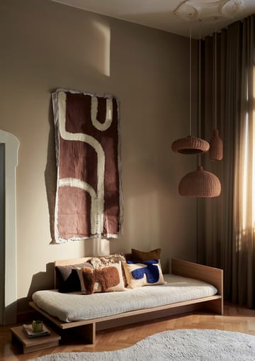 Cojín Lay rectangular 40x60 cm - Sand / Bright Blue - Ferm Living