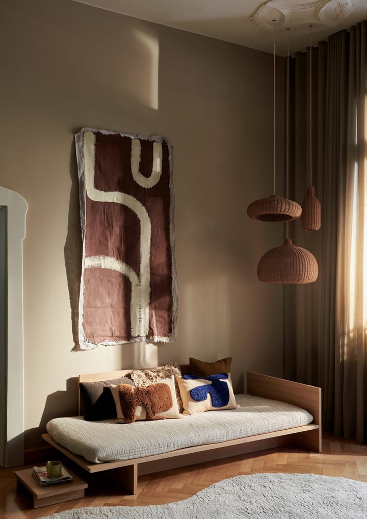 Cojín Lay rectangular 40x60 cm, Sand / Bright Blue Ferm Living