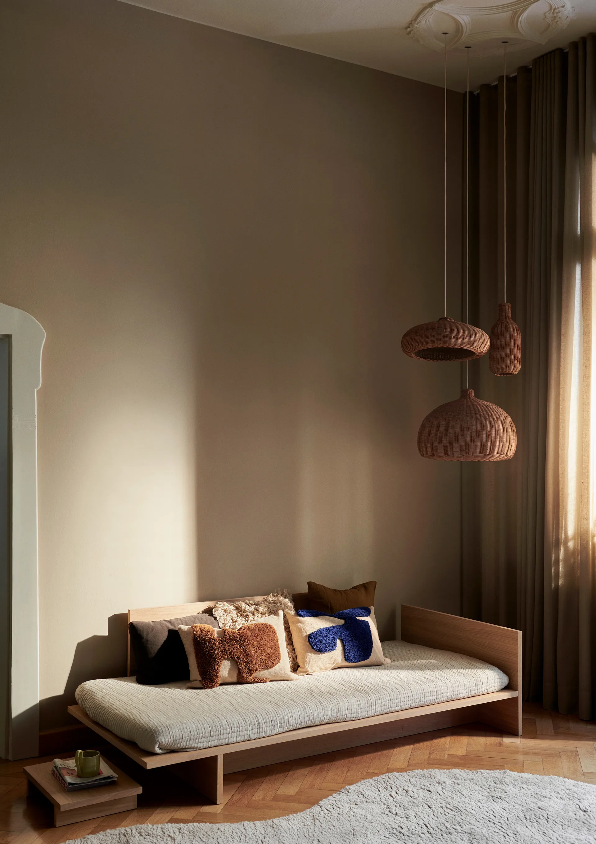 Cojín Lay rectangular 40x60 cm, Sand / Sugar Kelp Ferm Living