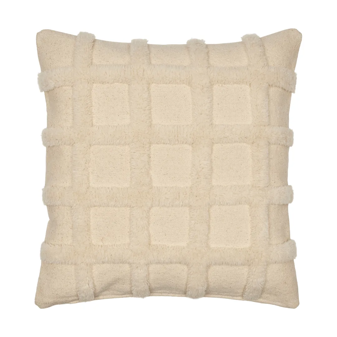 Cojín Norte grid, Off-white, 50x50 cm Ferm Living