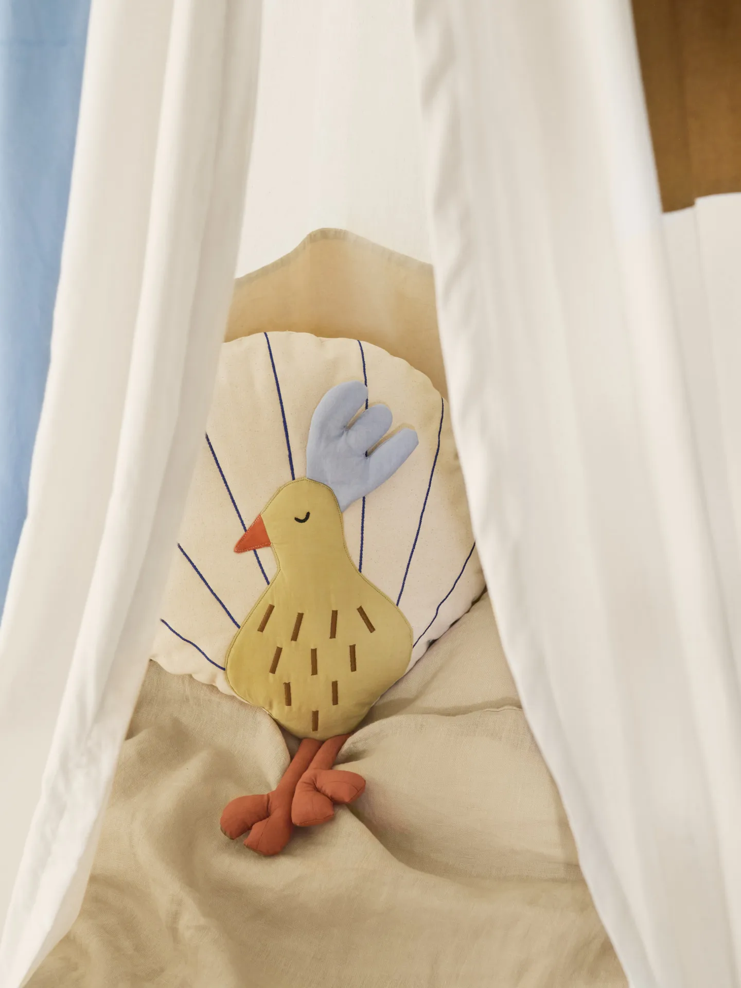 Cojín Peacock, Silver Fern-undyed Ferm Living