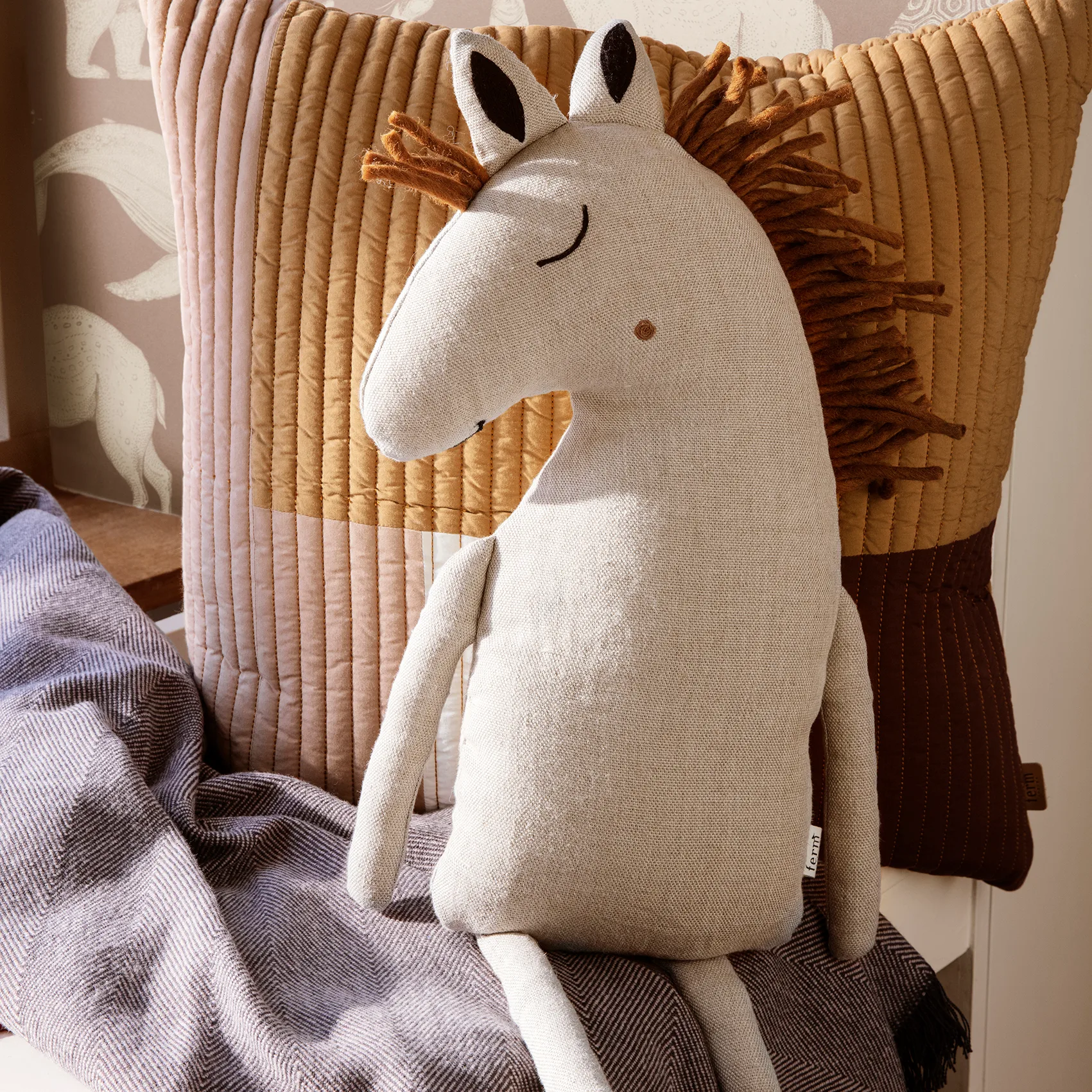 Cojín Safari caballo, Beige Ferm Living