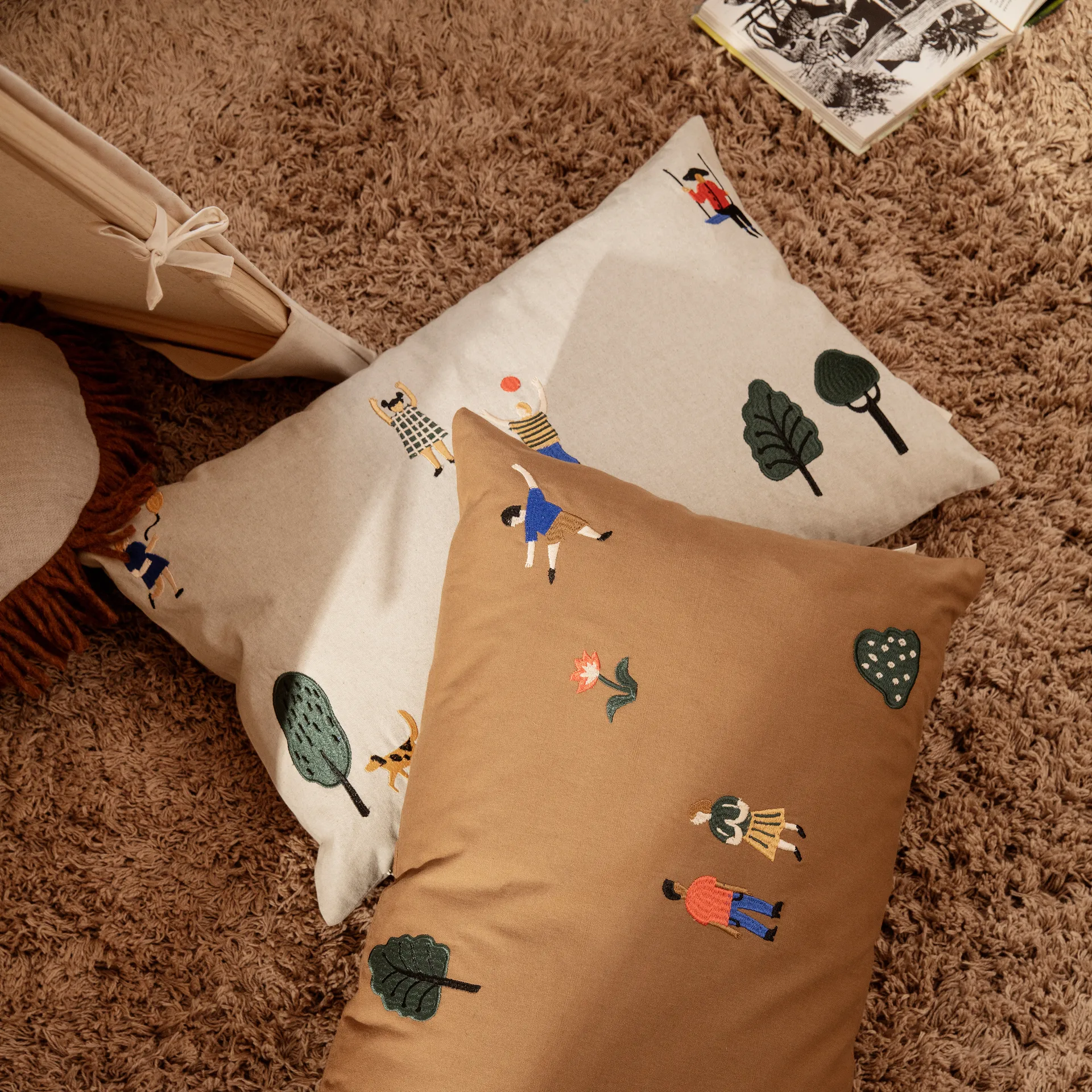 Cojín The Park 40x60 cm, Natural Ferm Living