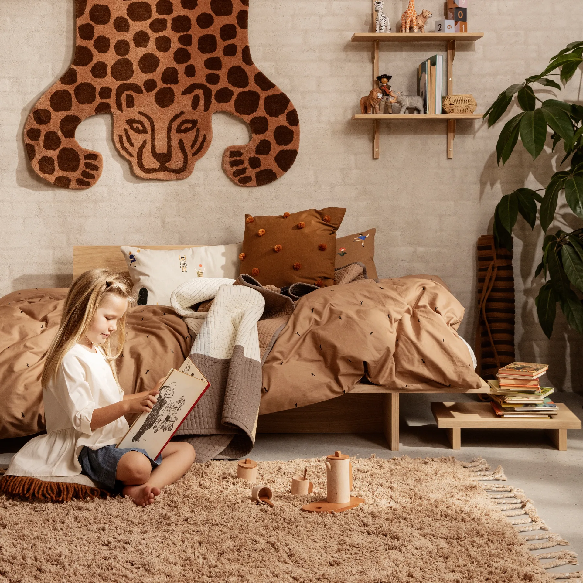 Cojín The Park 40x60 cm, Natural Ferm Living