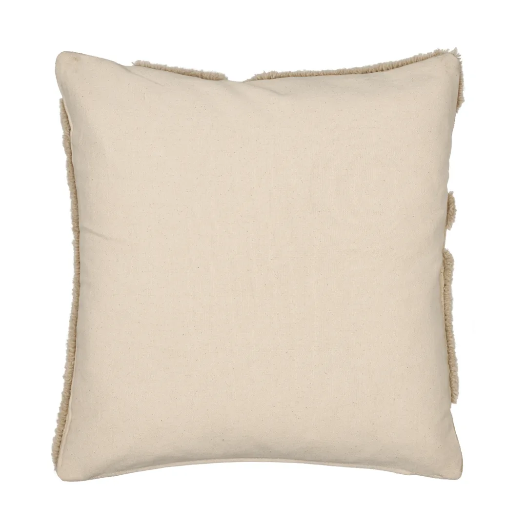 Cojín tufted Cilla, Off-white-parchment, 50x50 cm Ferm Living