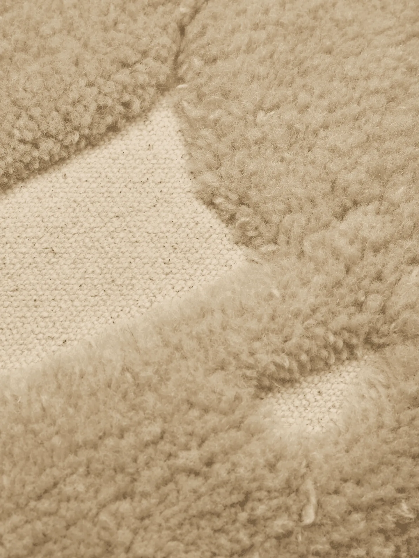 Cojín tufted Cilla, Off-white-parchment, 50x50 cm Ferm Living