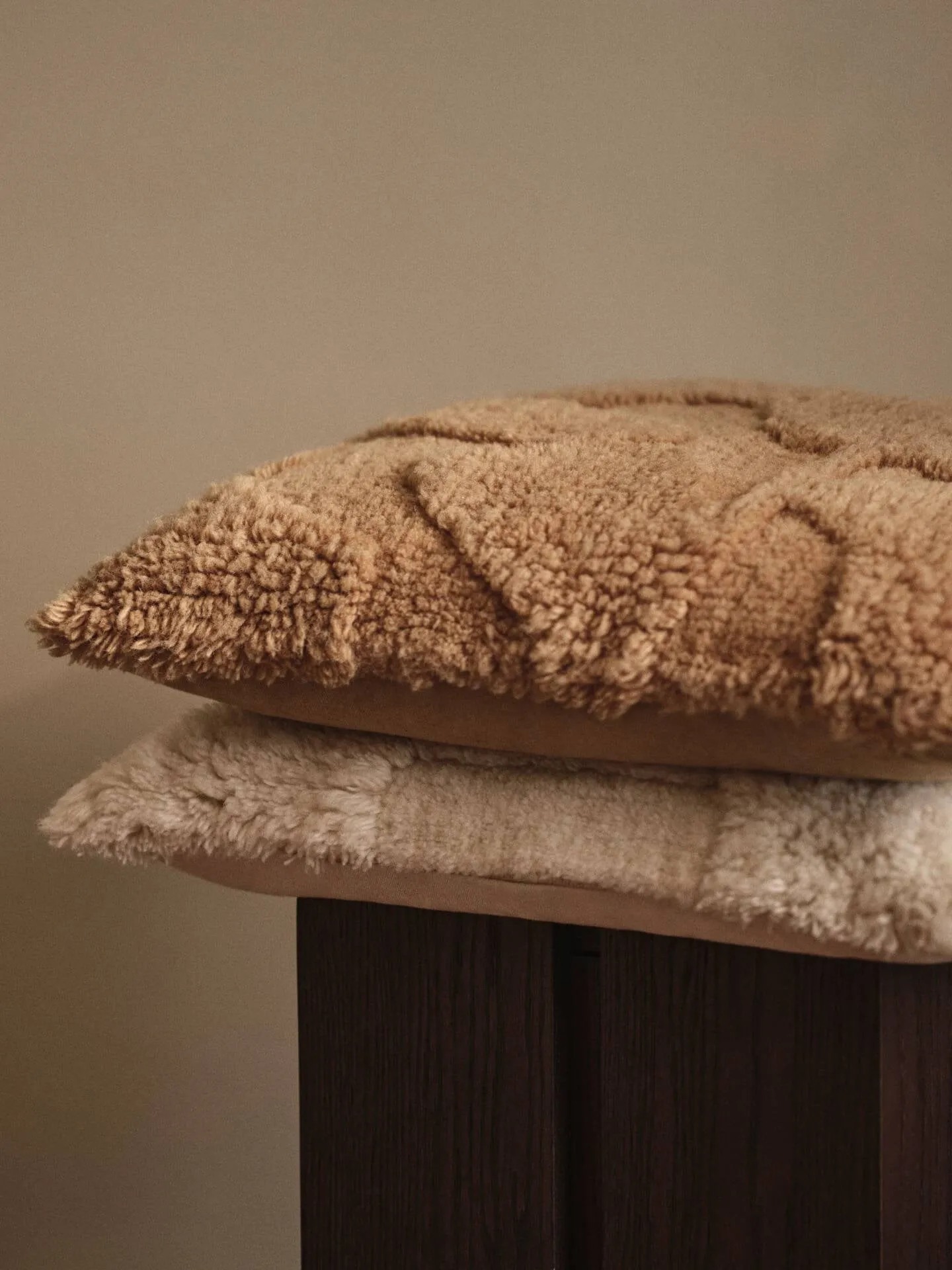 Cojín tufted Rime, Off white, 50x50 cm Ferm Living