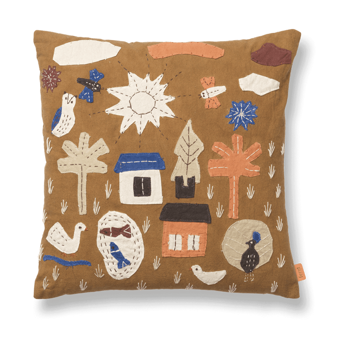 Cojín Village 40x40 cm - Alga azucarada - Ferm Living