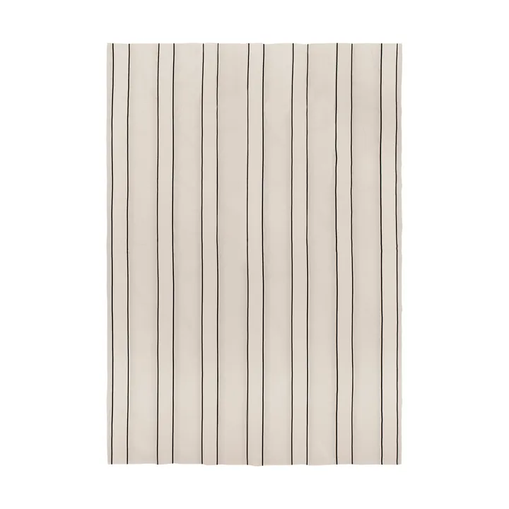 Colcha Twill - Off-white-black, 180x260 cm - Ferm Living