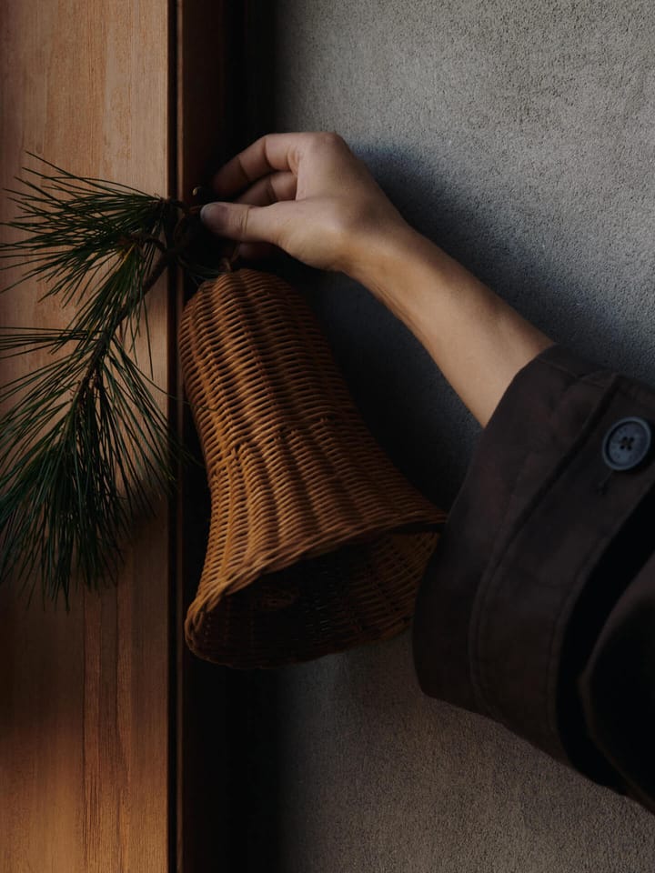 Colgante Braided bells 20 cm, 2-pack, Natural Ferm Living