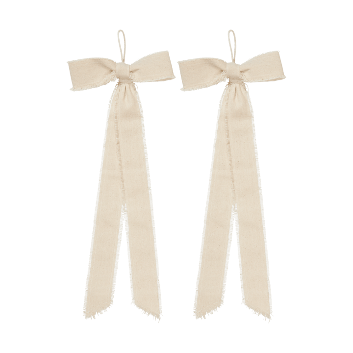 Colgante decorativo Bow small 15x40 cm, 2-pack - Natural - Ferm Living