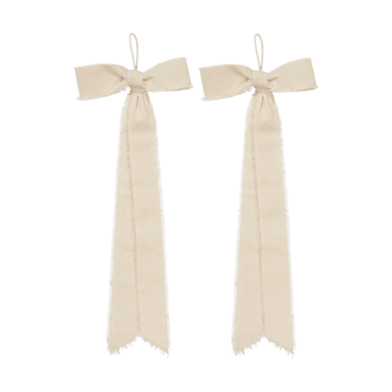 Colgante decorativo Bow small 15x40 cm, 2-pack - Natural - Ferm Living
