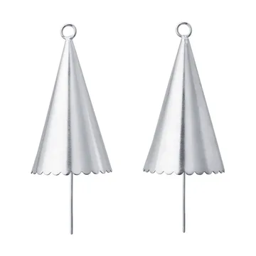 Colgante decorativo Cone bell, 2-pack - Plata - Ferm Living