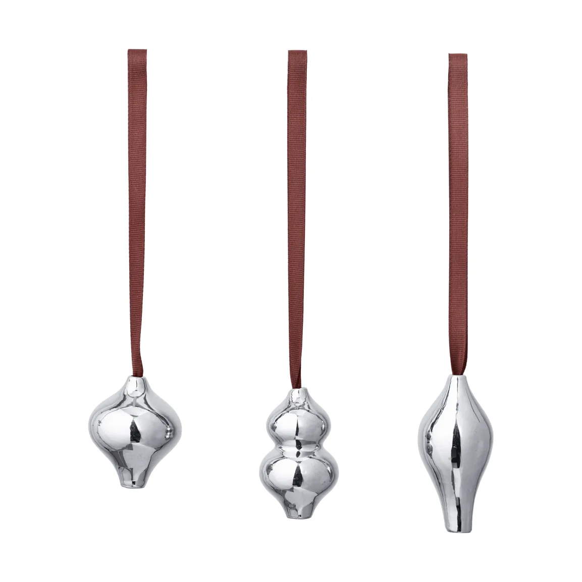 Colgante decorativo Komo, 3 piezas, Plata Ferm Living