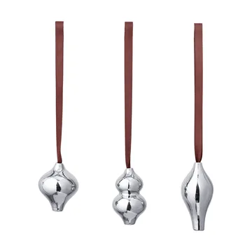 Colgante decorativo Komo, 3 piezas - Plata - Ferm Living