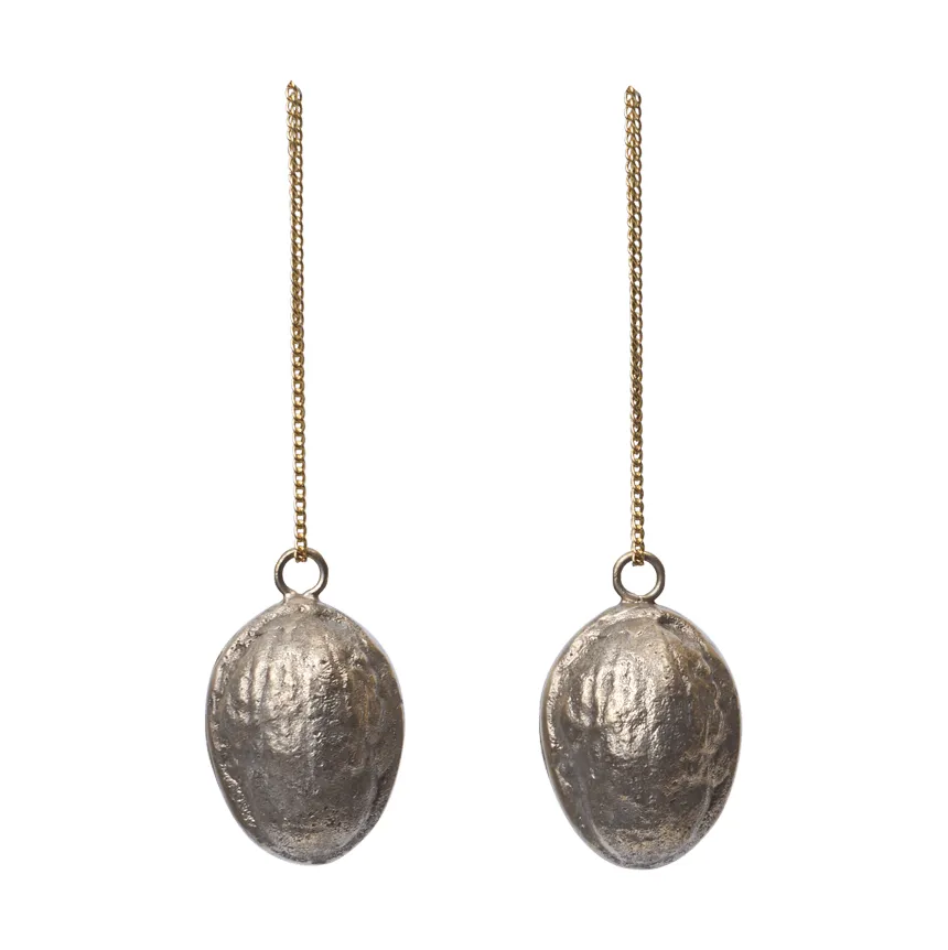 Colgante decorativo Walnut, 2-pack, Latón Ferm Living